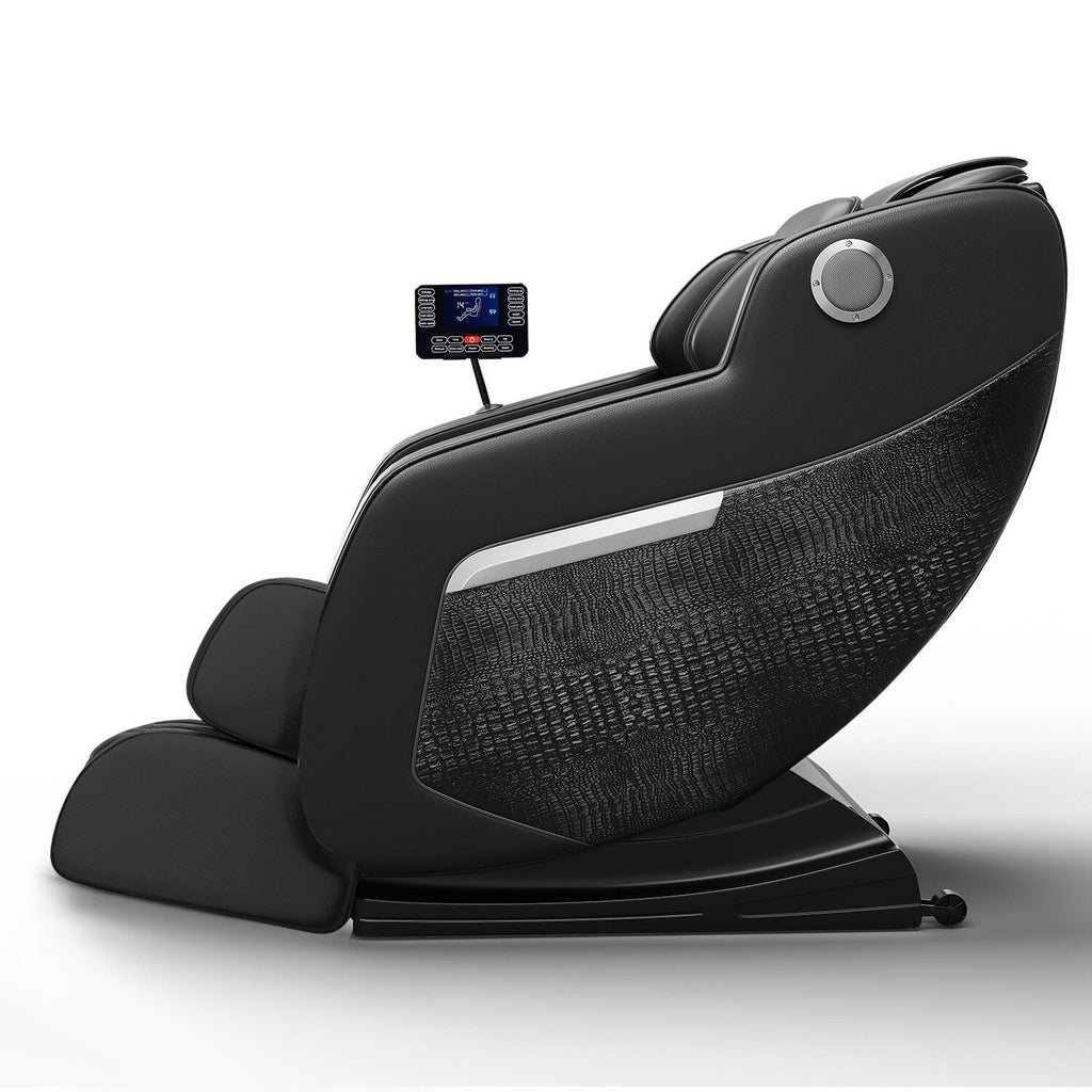 Fauteuil inclinable massant zéro gravité avec massage complet du corps, chauffage et audio Bluetooth intégré
