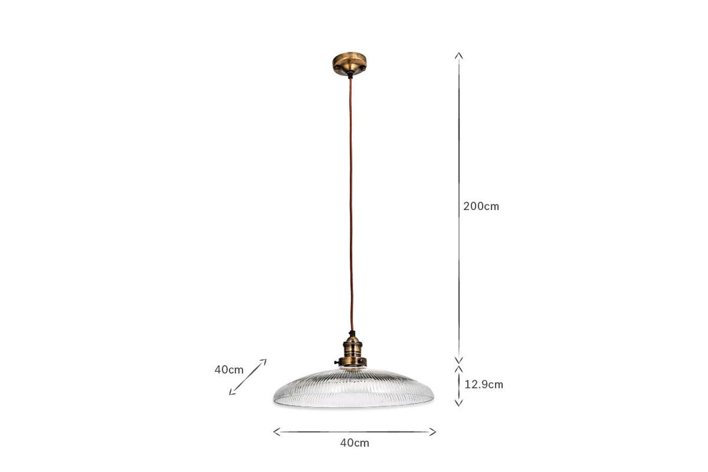 Suspension Zowie en verre recyclé - Grand modèle