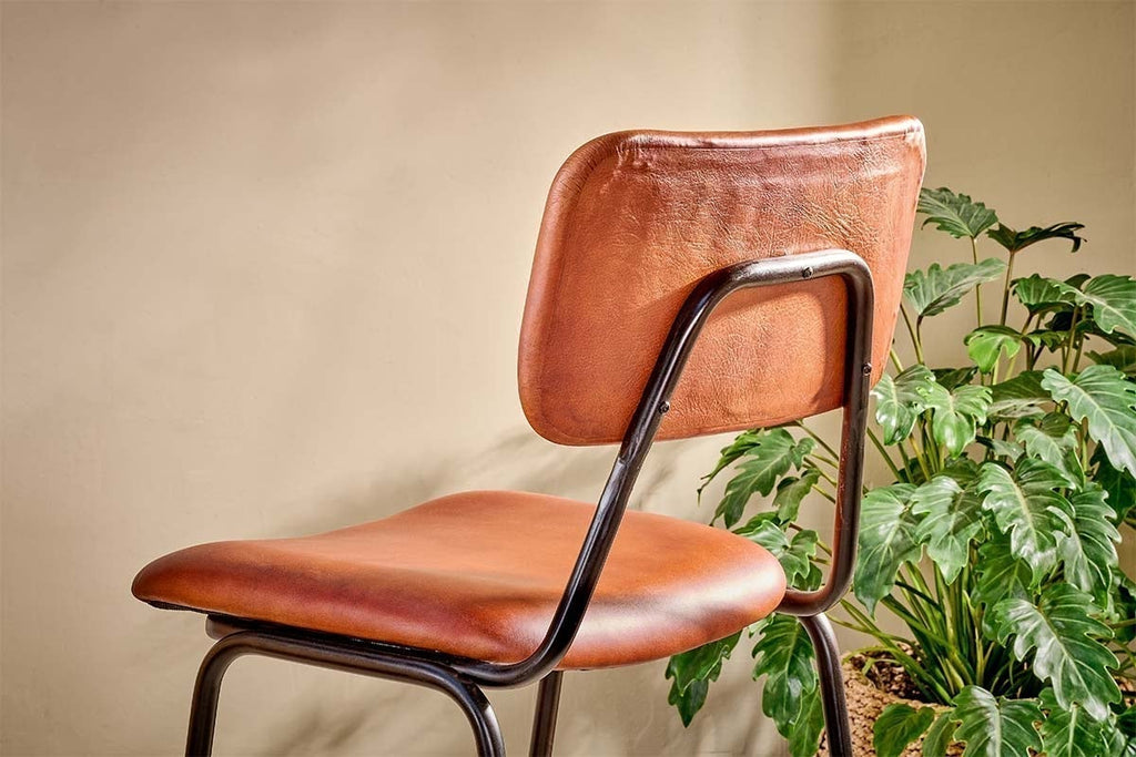 Fauteuil de bar en cuir Sotta